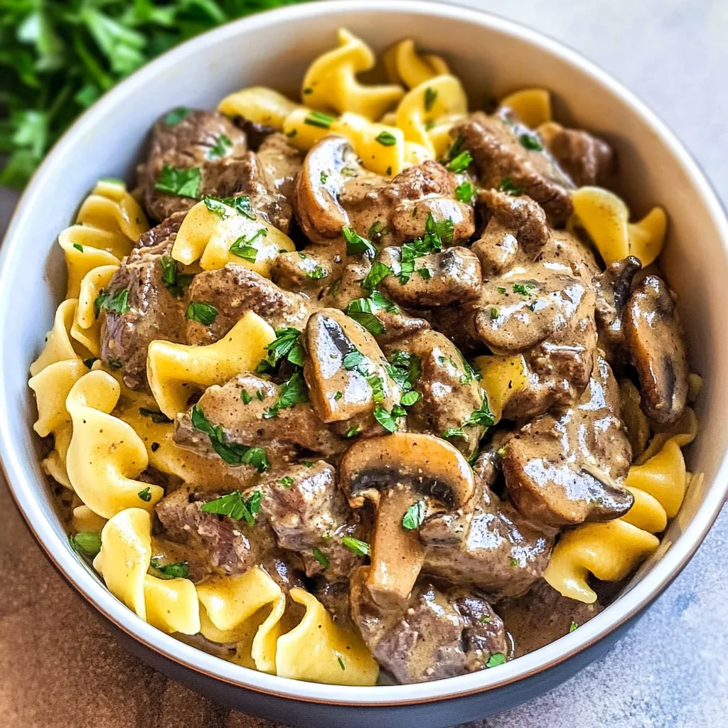 Instant Pot Beef Stroganoff