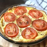Low-Carb Crustless Tomato Quiche
