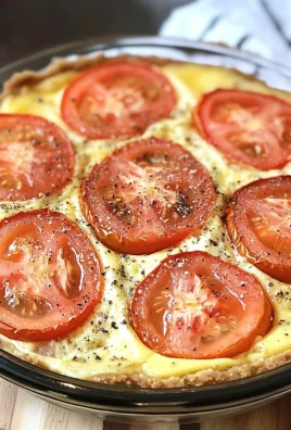 Low-Carb Crustless Tomato Quiche