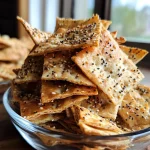 3-Ingredient Crispy Lavash Crackers (High Protein)