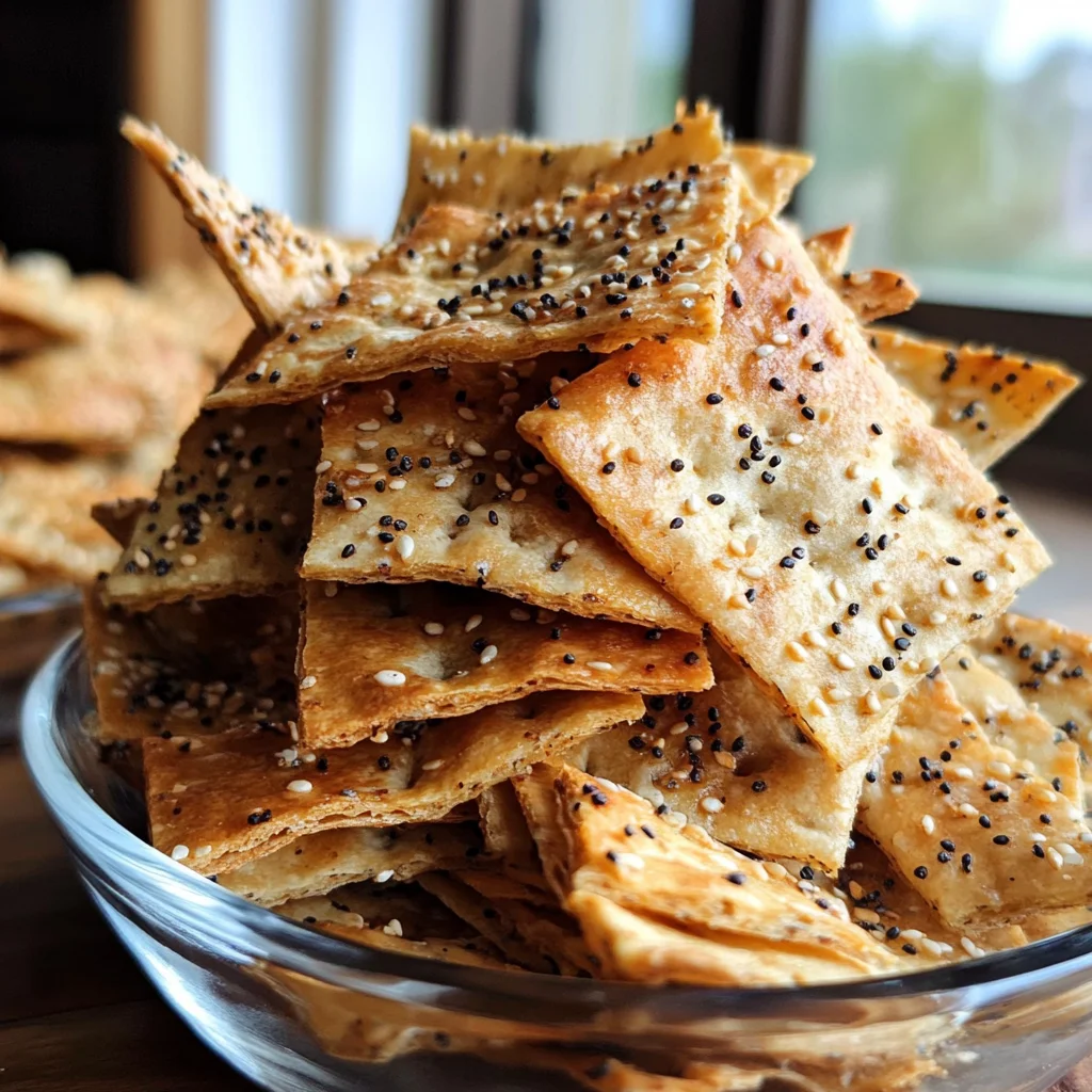 3-Ingredient Crispy Lavash Crackers (High Protein)