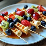 5-Minute Waffles Fruit Skewers
