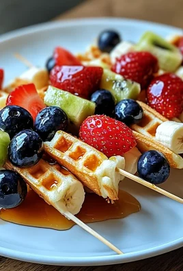5-Minute Waffles Fruit Skewers