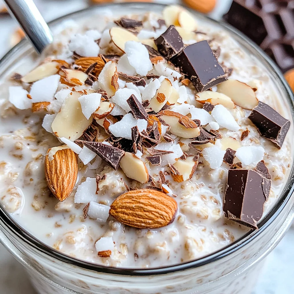 Almond Joy Overnight Oats