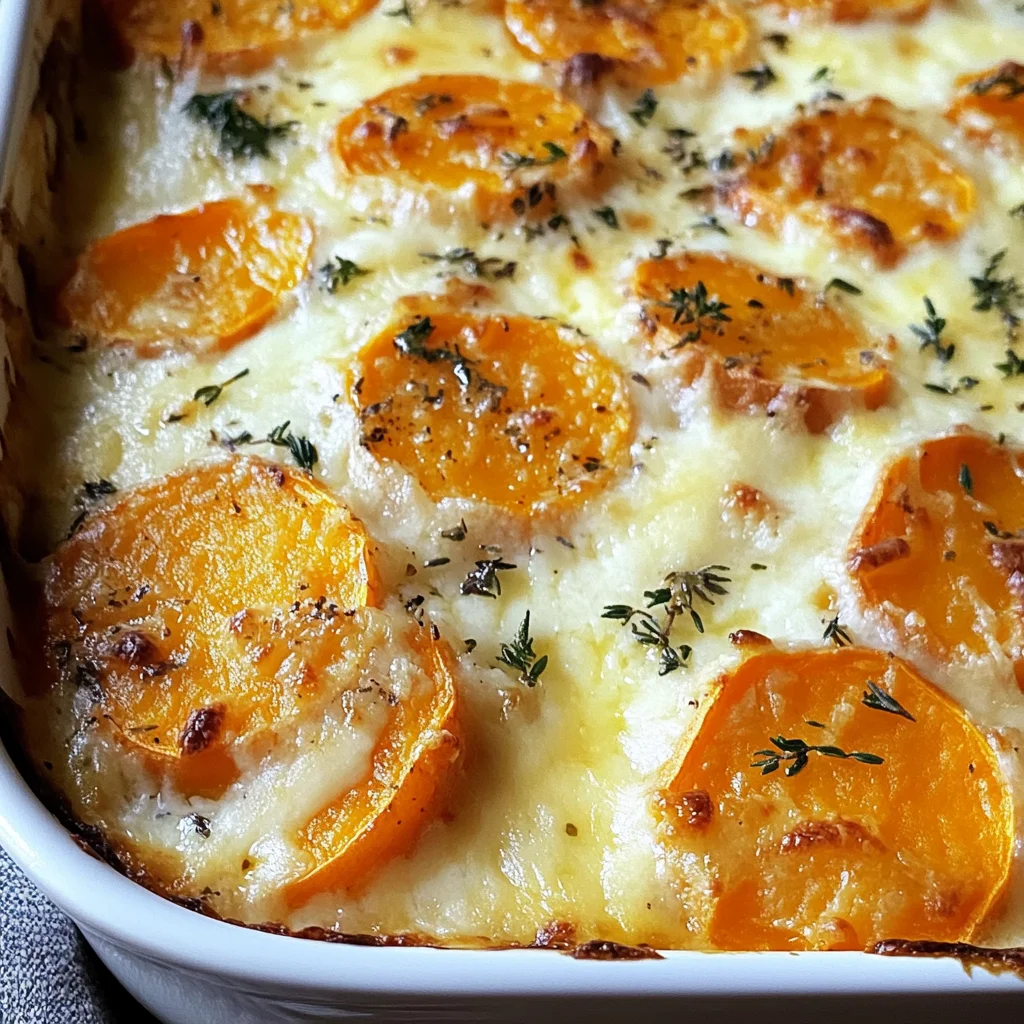 Au Gratin Sweet Potatoes