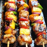 BBQ Pineapple Chicken Kabobs