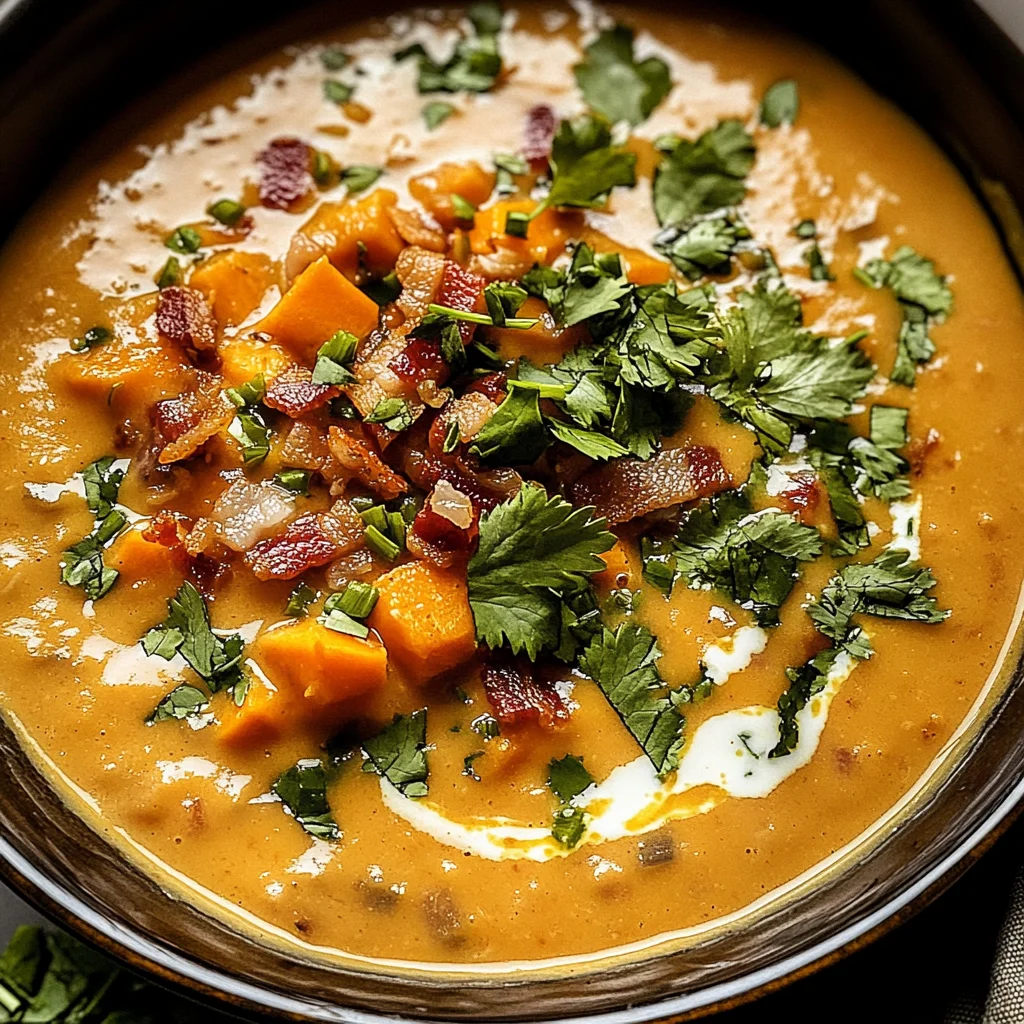Baked Chipotle Cheddar Sweet Potato Chowder