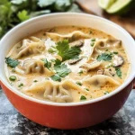 Best Creamy Potsticker Soup with Thai Coconut Flavor