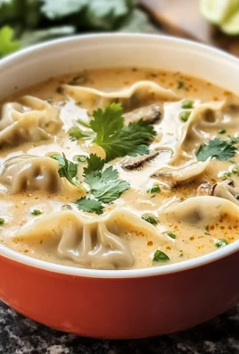 Best Creamy Potsticker Soup with Thai Coconut Flavor