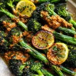 Charred Broccoli with Hazelnut Romesco