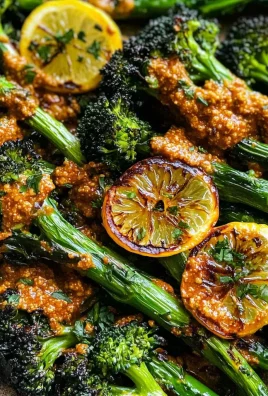 Charred Broccoli with Hazelnut Romesco