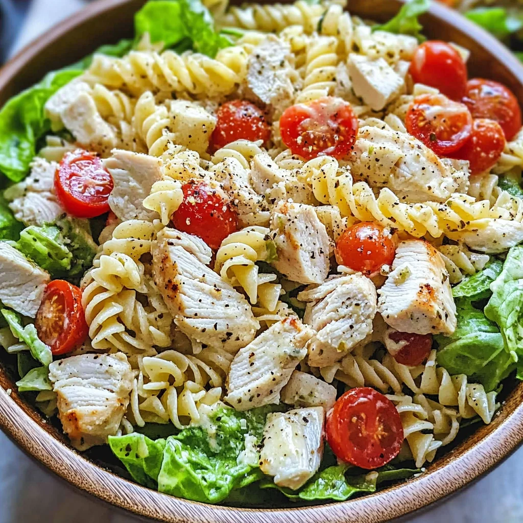 Chicken Caesar Pasta Salad