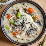 Chicken Mushroom and Wild Rice Soup
