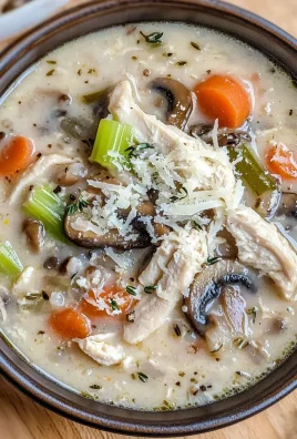 Chicken Mushroom and Wild Rice Soup