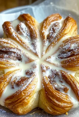 Cinnamon Roll Puff Pastry Snowflake
