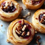 Cranberry Brie Pecan Pinwheels