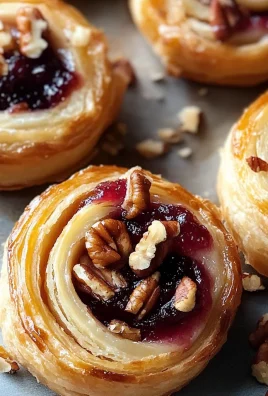 Cranberry Brie Pecan Pinwheels