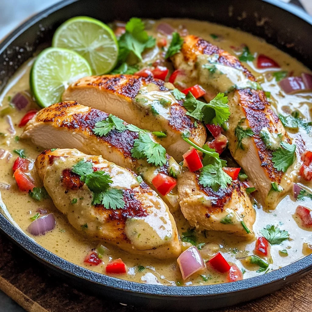 Creamy Coconut Lime Chicken Skillet