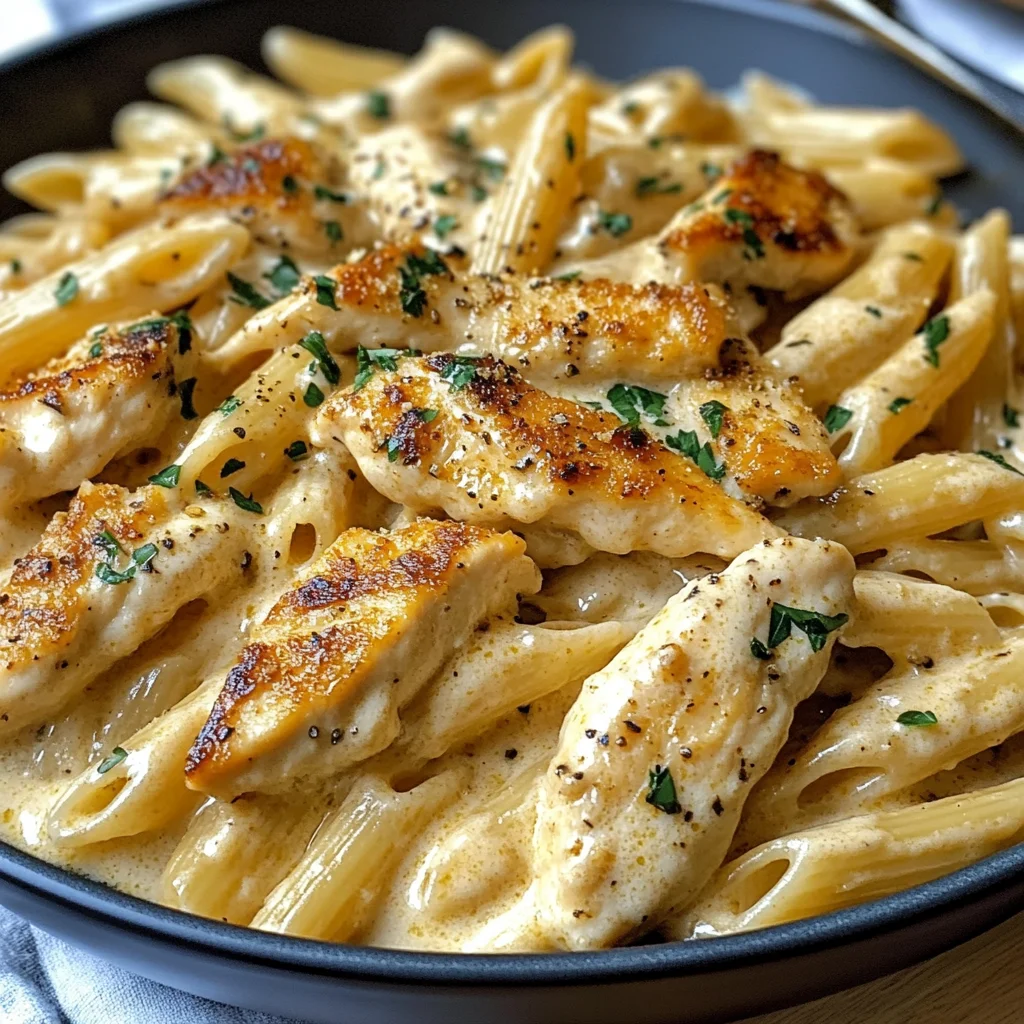 Creamy Garlic Parmesan Chicken Pasta