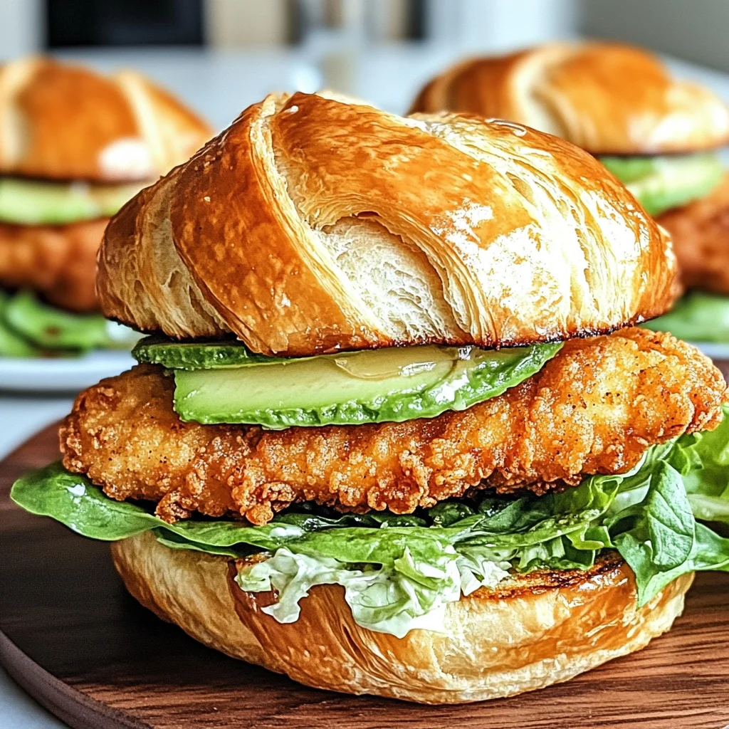 Crispy Chicken Croissant Sandwich
