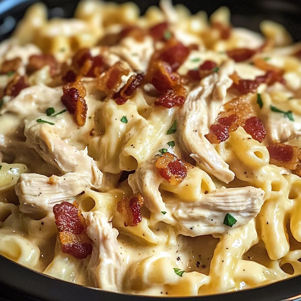 Crockpot Chicken Bacon Ranch Pasta Recipe
