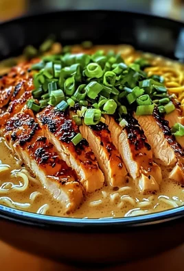 Delicious Fiery Chicken Ramen with Creamy Garlic Sauce Recipe
