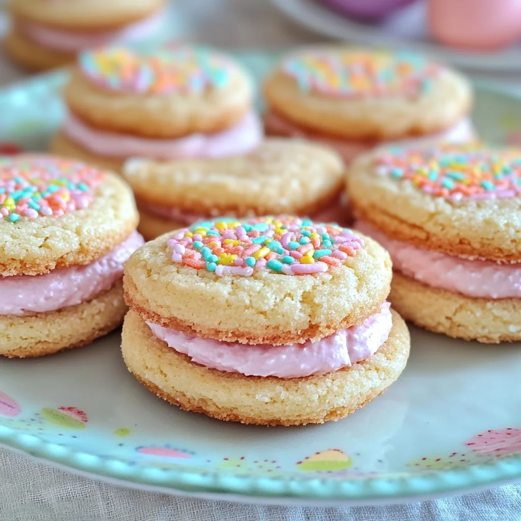 Easter Cookie Sandwiches