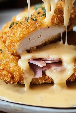 Easy Baked Chicken Cordon Bleu Recipe with Creamy Sauce