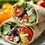 Easy Mediterranean Veggie Wraps