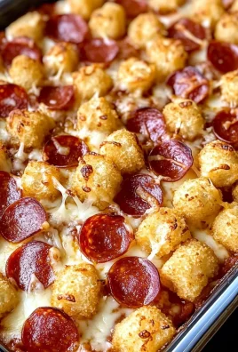 Easy Tater Tot Pizza Dinner Casserole