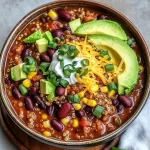Easy Vegetarian Bean Chili