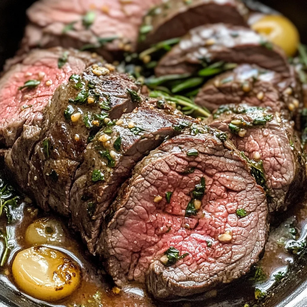Garlic Beef Tenderloin Roast