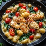 Garlic Chicken Gnocchi Skillet