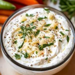 Greek Yogurt & Cream Cheese Veggie Dip (High Protein!)