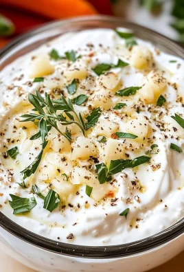 Greek Yogurt & Cream Cheese Veggie Dip (High Protein!)