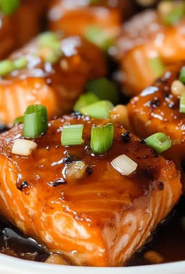 Honey Garlic Salmon Bites