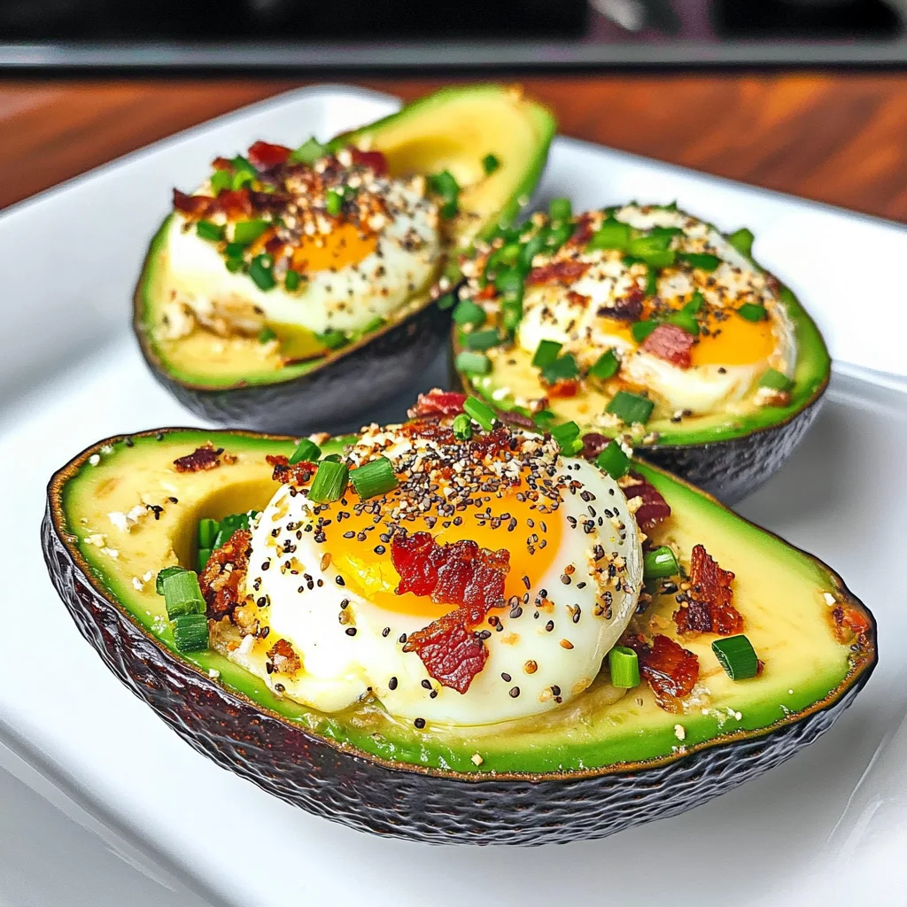 Keto Baked Avocado Egg Recipe