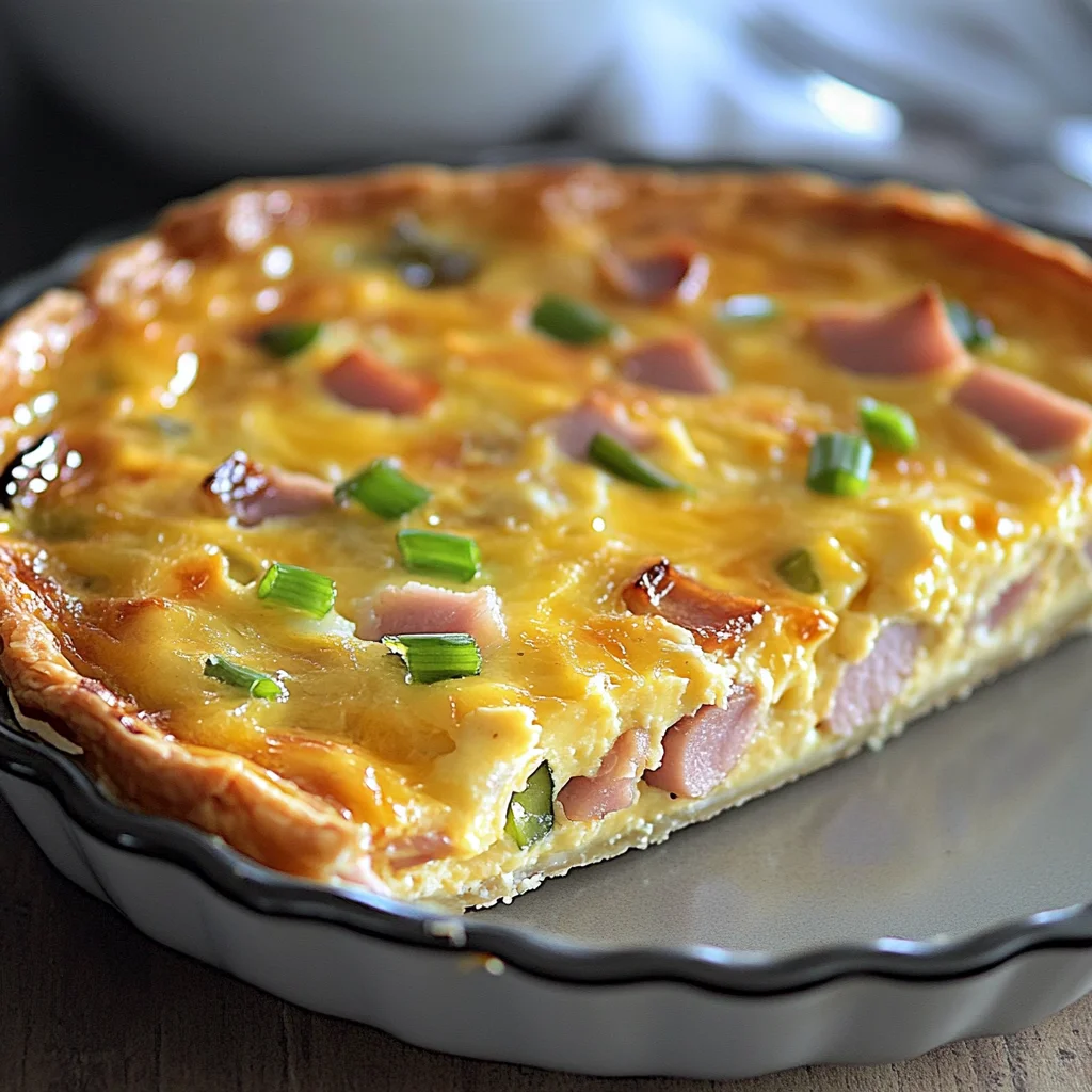 Keto Ham and Cheese Quiche