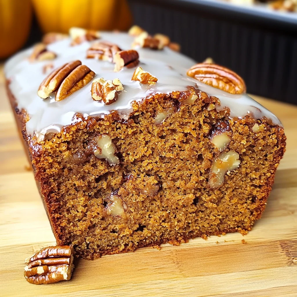Keto Pumpkin Pecan Gingerbread Loaf
