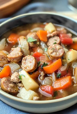 Keto Sausage and Veggie Soup