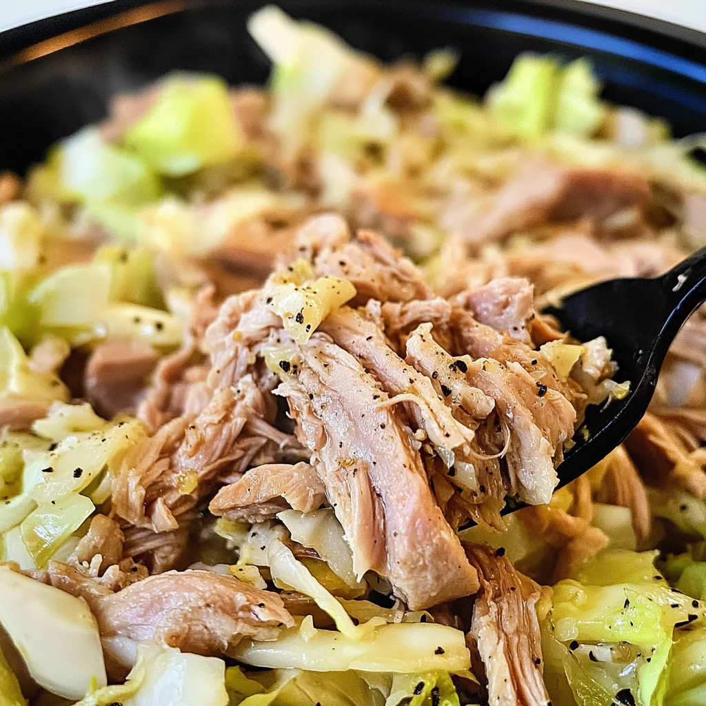 Keto Slow Cooker Kalua Pork and Cabbage