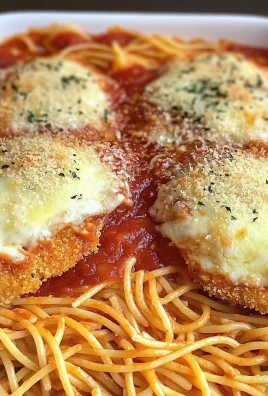 Lazy Chicken Parmesan Baked Spaghetti