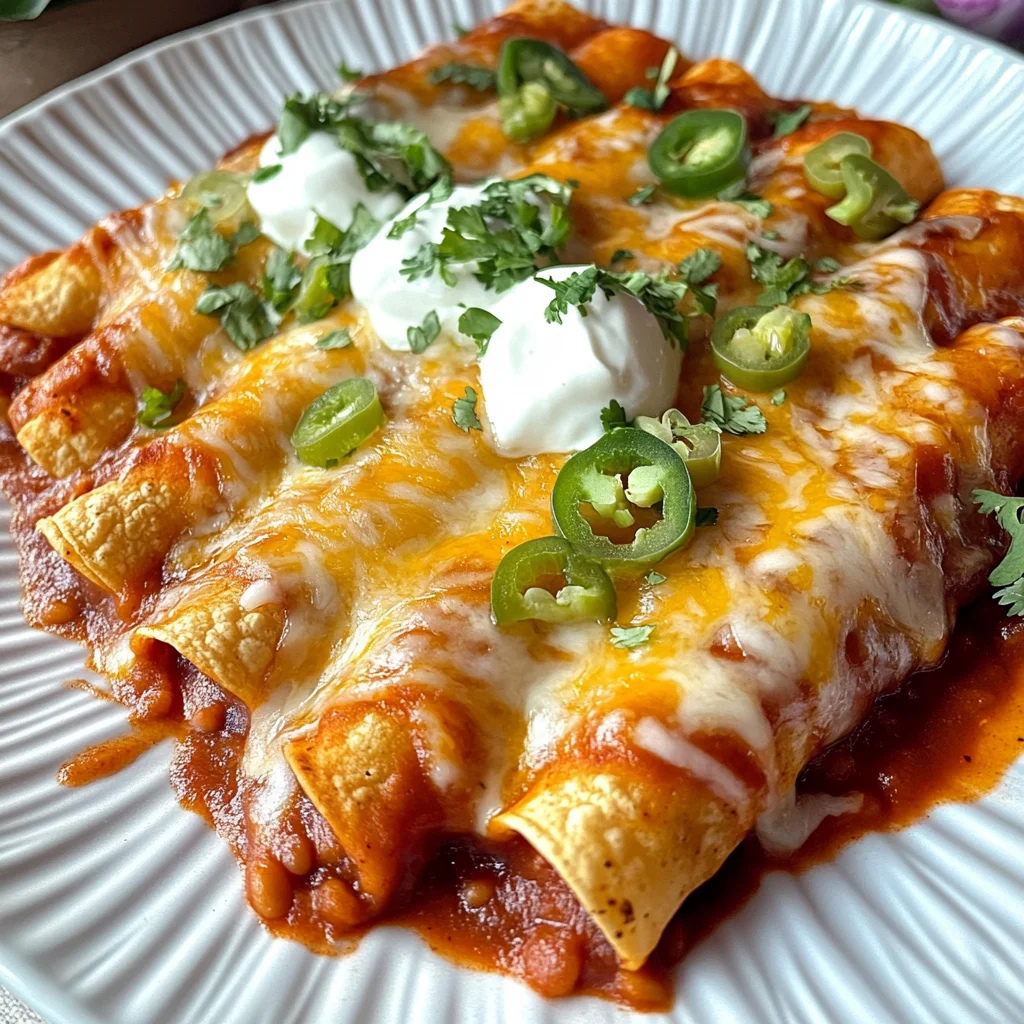 Lazy Enchiladas (Frozen Taquito Casserole)