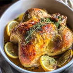 Lemon Herb Butter Roast Chicken (Whole Chicken Recipe)