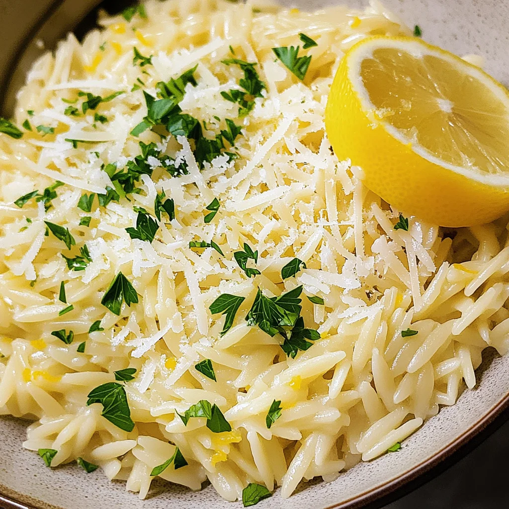 Lemon Orzo Recipe