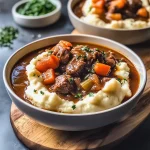 Loaded Irish Beef Stew with Mashed Potatoes