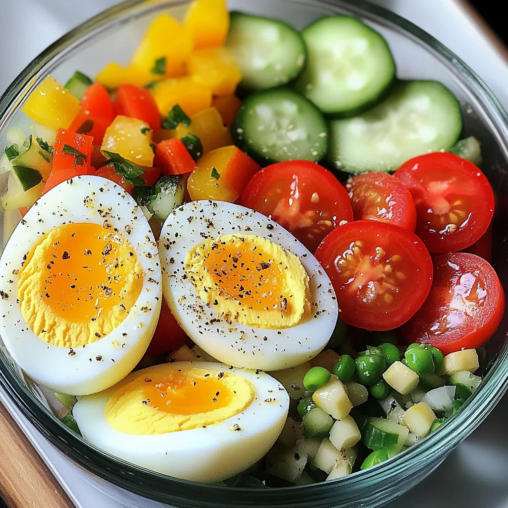 Lunch Box Hard-Boiled Eggs and Veggies