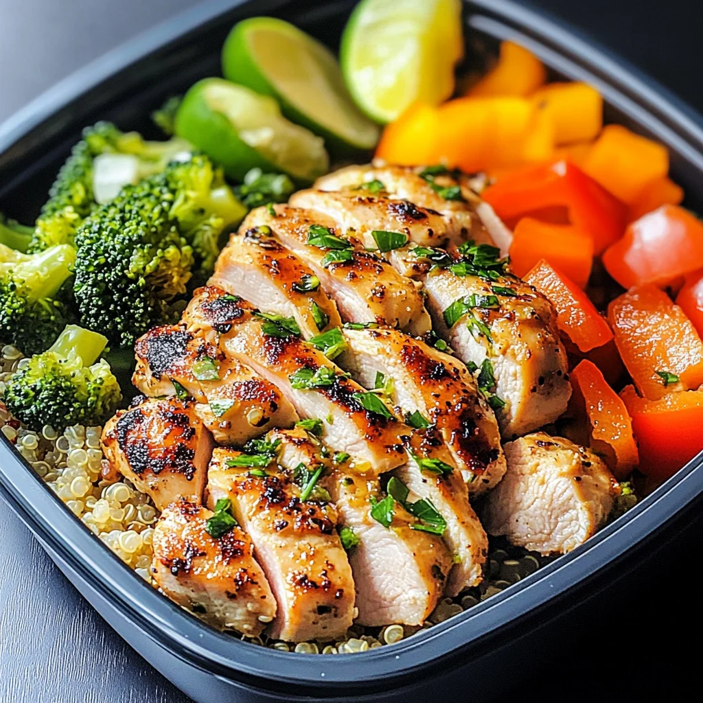 Meal Prep Baked Lime Chicken Bowls