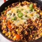 Mexican Beef & Rice Skillet