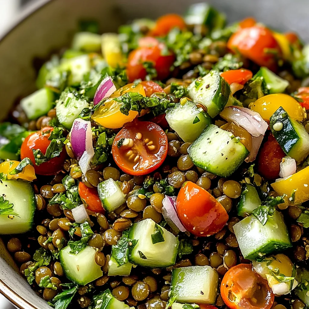 My Favorite Crunchy Lentil Salad